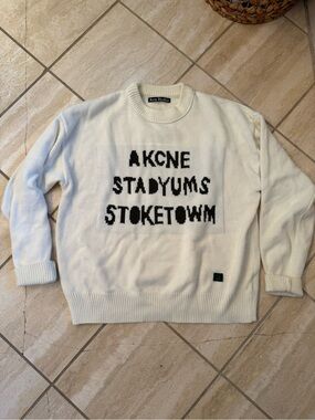 Acne Studios Cream Knit Sweater